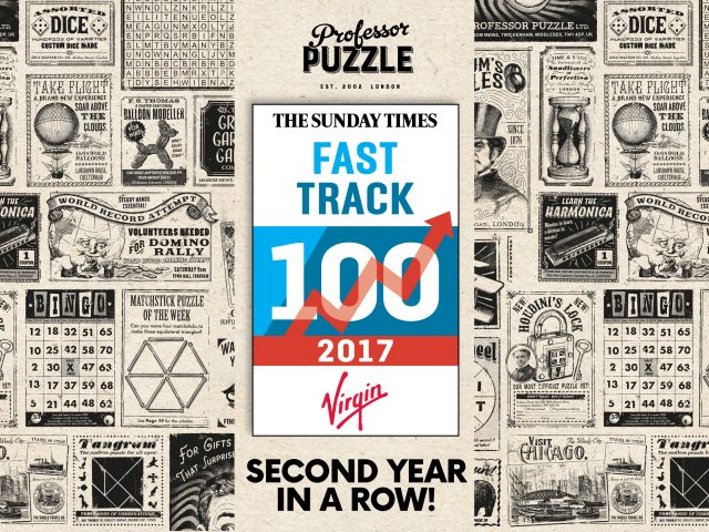 PROFESSOR PUZZLE ‘DO THE DOUBLE’ IN THE SUNDAY TIMES VIRGIN FAST TRACK 100