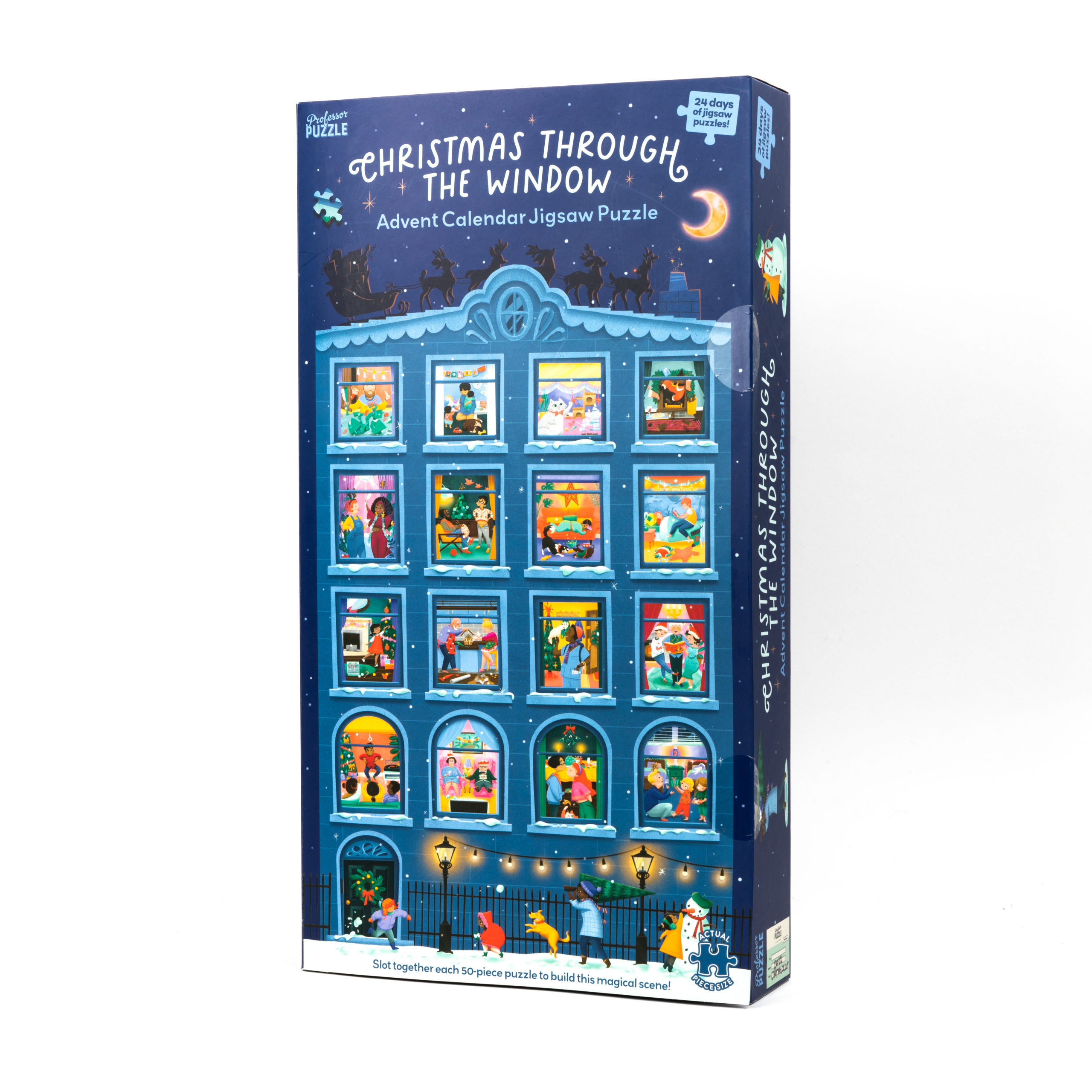 Christmas Through the Window Jigsaw Advent Calendar | Professor Puzzle