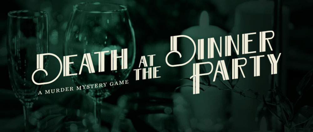 Death at the Dinner Party Invitations